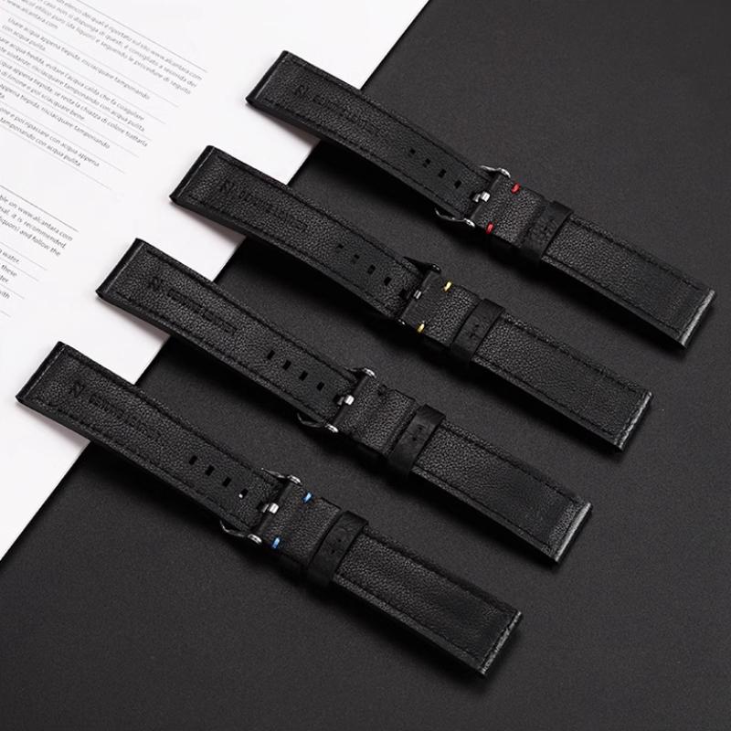 For Casio EDIFICE ECB-900YDB ECB-1000 EFR303/304/S510 EQB-50 Series Watch Band Genuine Leather Cowhide Watch Strap 22MM Bracelet