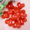 Handmade Acrylic 22.6mm Beads Beaded Hollowed Out Three-petal Flowers Hairpin Accessories Straight Hole 10pcs Mobile Phone Chain