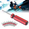 10pcs Tire Repair Tool Set Bug Critter Driver Tire Valve Core Single Head Valve