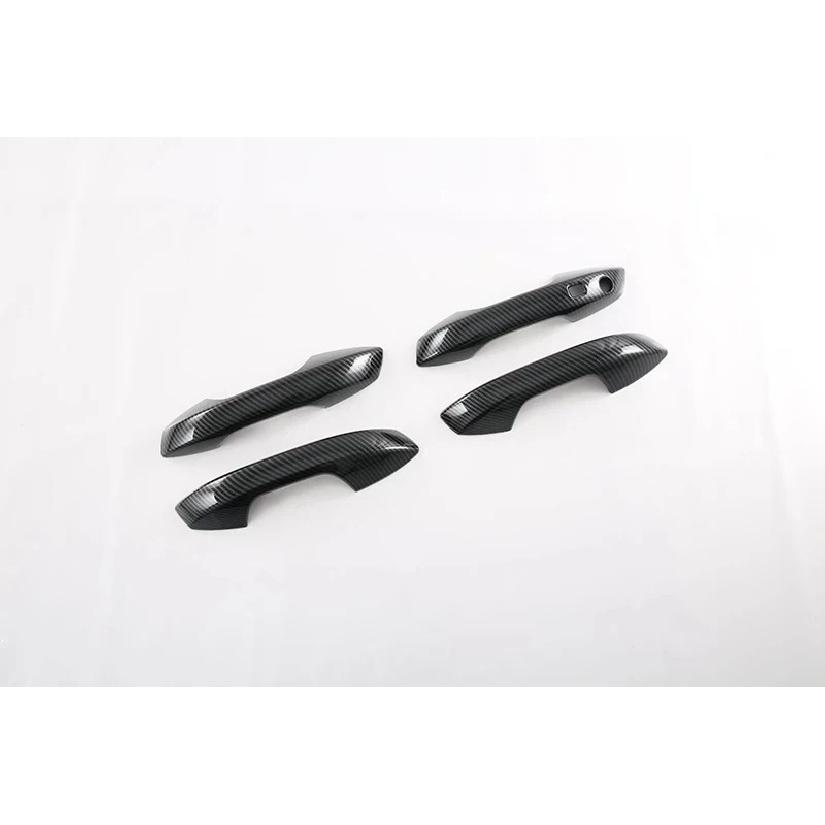 For BYD ATTO 3 Yuan Plus   Car Accessories ABS Chrome Door Handle Cover With Smart Key Hole Catch Cap Trim Molding