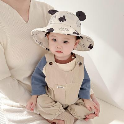 Baby Hat Spring and Autumn Infant Sun Protection and Sun Protection Fisherman Hat Big Hat Thin Breathable Men and Women Cute Basin Hat
