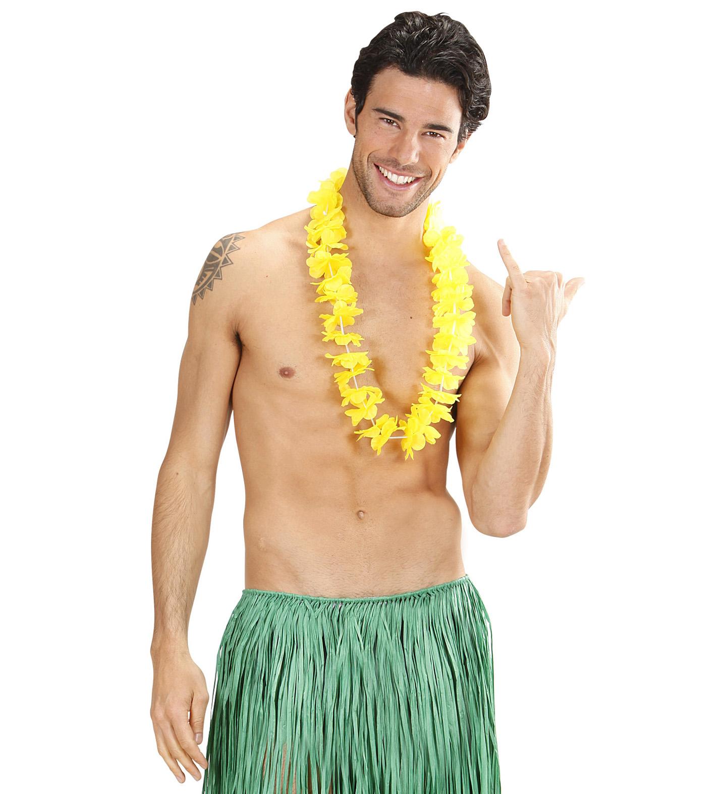 Hawajski Naszyjnik Kwiaty Hawajów Żółty Aloha