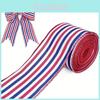 Celebratory Independence Day Decorative 5 Yard American Flag Striped Ribbon For Party Decorations And Gift Wrapping