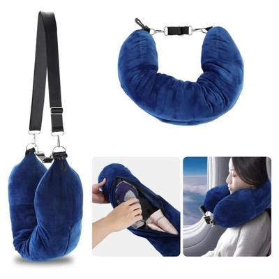 Adjustable Straps Fillable Neck Pillow Space-saving Stuff With Clothes Stuffable Pillowcase Transformable Comfortable