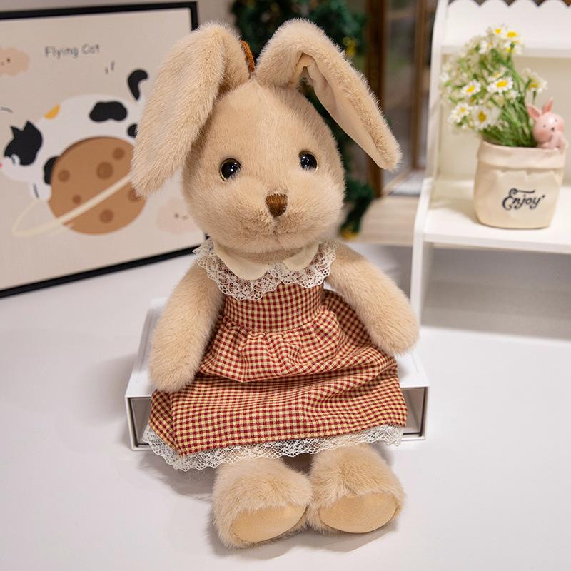 Cartoon Cute Long-eared Rabbit Doll Plush Toy Doll Children Sleeping Pillow Doll Holiday Gift