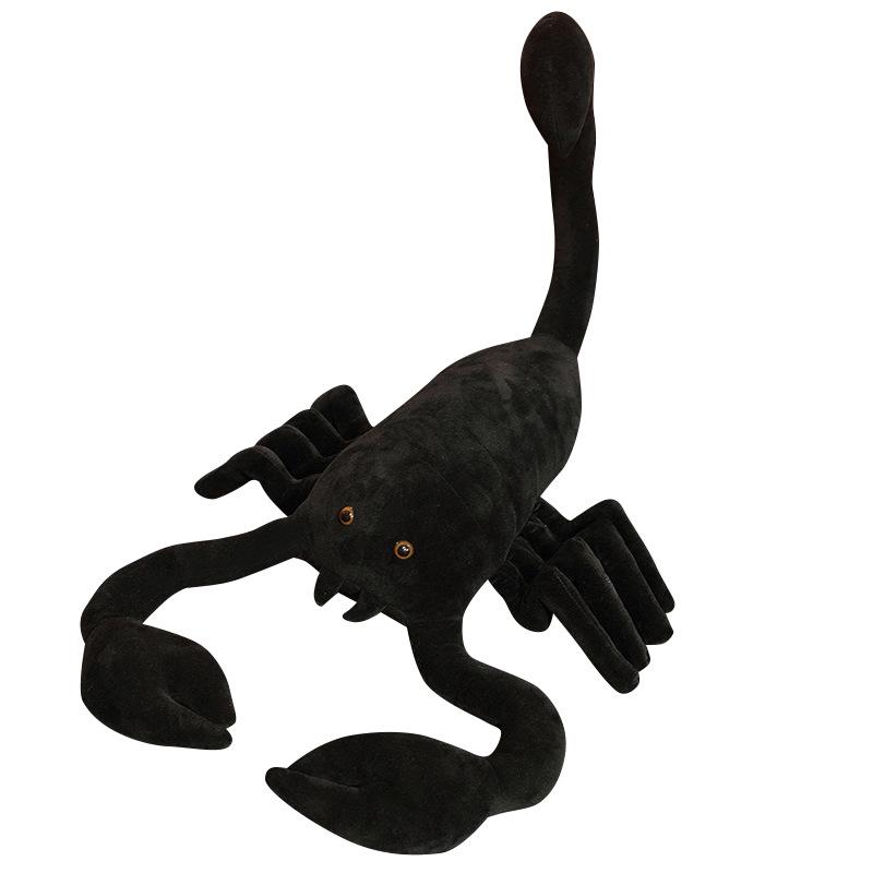 Black Scorpion Prank Plush Toy - Insect Figure Pillow, Holiday Gift