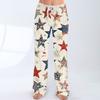 Women's Casual Fashion Comfort Pajama Pants Print Drawstring Pants Full Length Long