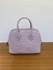 Spring new women's bag cowhide alligator pattern leather mini mini shell bag messenger bag portable women's bag