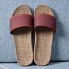 Cotton and Linen Non-Slip Home Slippers for Men and Women – Indoor Summer Slippers with Thick Bottom for Wooden Floors.