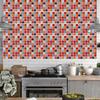 6Pcs Mosaic Self adhesive Wall Tile Sticker Kitchen Oil proof Stickers Bathroom Decor(FX705)