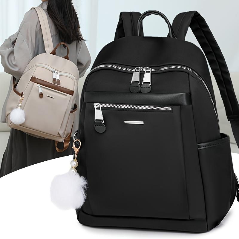 1Pc Backpack Fashion Lightweight Oxford Cloth Travel Backpack College Student Computer Large Capacity Commuter Bag School Bag