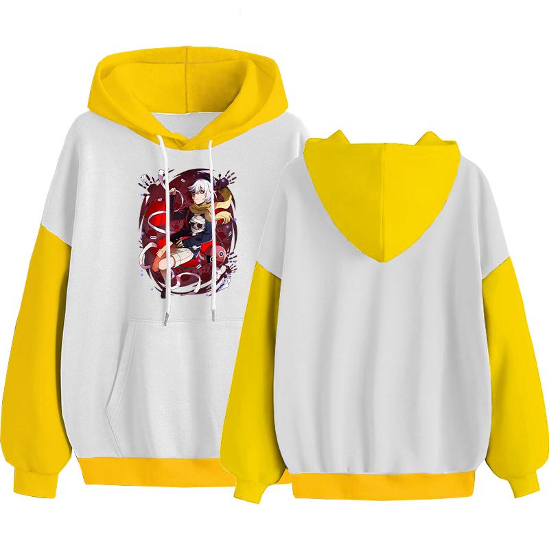 

Bungo Stray Dogs Kyuusaku Yumeno мультфильм толстовки Kawaii аниме с принтом лоскутные толстовки для женщин и мужчин модные топы с капюшоном с длинными рукавами 4XL жёлтый