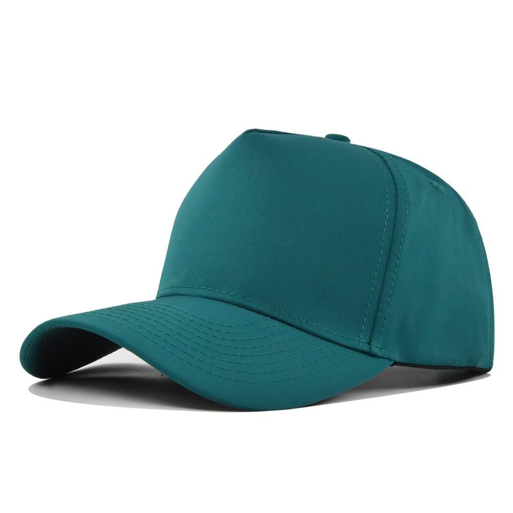 Solid color 5-panel duckbill cap - adult couple sun hat - curved brim baseball cap - no