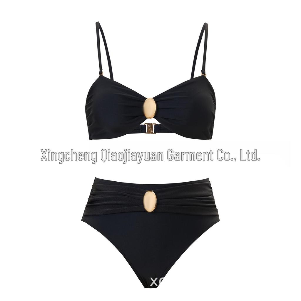 Hot-Selling Sexy Solid Color Split Bikini Swimwear for Women