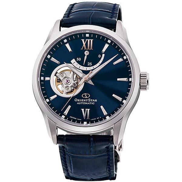 

ORIENT Men s RK-AT0006L (Contemporary Semi-Skeleton Men s) Round Watch Navy Multi-Hand Analog
