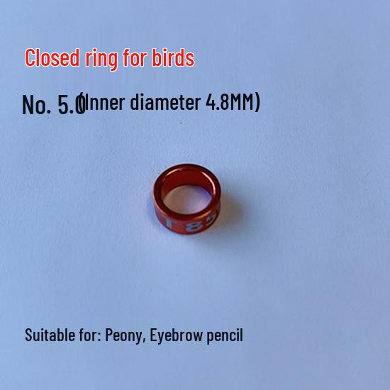 Inele de picior din aliaj placat electric pentru identificarea papagalilor Myna, Finch, Peruş, Cocchetă - Design aleatoriu cu caracter