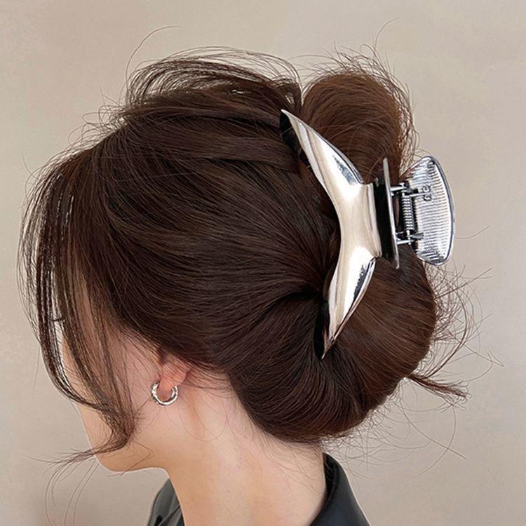New Vintage Arch Hair Claws for Women Girls Metal Hair Clips Crab Korea Style Shark Clamps Ponytail Hair Accessories Gifts