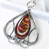 CERTIFIED Natural 44.15 Ct Beautiful Pear Cut Opal Stone Silver Pendant Jewelry
