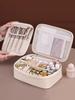 PU Leather Makeup Bag with Large Capacity, Portable, and High-end Outdoor Feel, Layered and Multi-layer Waterproof Makeup Ca