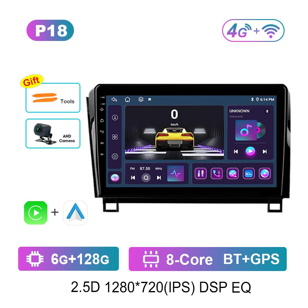 Car Radio Multimedia Player 10 Inch Android OS GPS for Toyota Tundra XK50 2007 - 2013 WiFi 4G IPS Screen Auto Tools Cooling Fan