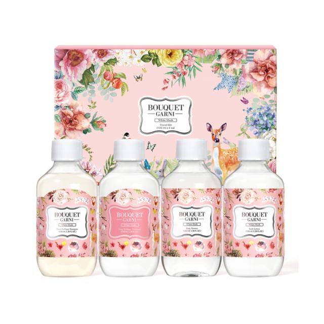 BOUQUET GARNI - Hair & Body Travel Kit White Musk 100ml x 4 pcs