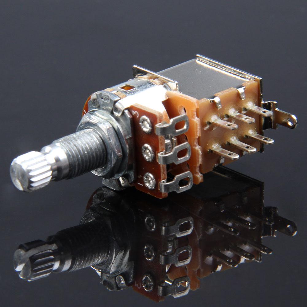 Push Pull Control Pot Potentiometer Replacement Volume Push Pull Pot Potentiometer Guitar Potentiometer Musical Instrument Parts