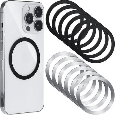 Magnetic Metal Plate Sticker Rings For Magsafe Wireless Charger Magnet Car Mobile Phone Holder Iron Sheet For iPhone 16 15 14 13