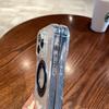 For iPhone 15 Pro Magnetic Case Clear Back Phone Cover TPU+PC with Ring Logo View