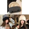 Wool Blend Letter Knitted Hat For Women Winter Cold Weather Warmth