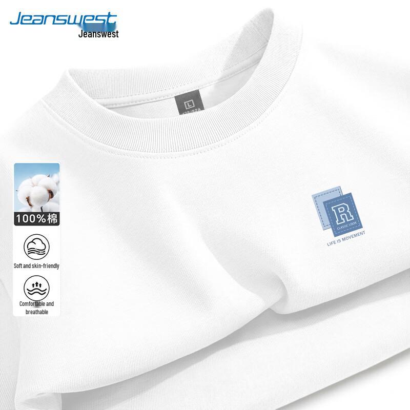 Jeanswest Men's American Style Loose Fit Cotton T-Shirt