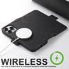 SUTENI J07 For iPhone 16 Pro Max Case Compatible with MagSafe Litchi Texture Leather Wallet Phone Cover
