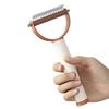 Pet Detangling Comb, Dual-Sided Dematting Tool, Safe Pet Undercoat Rake, Deshedding Tool with Sticky Pet Hair Remover for Cats Dogs Grooming Furniture