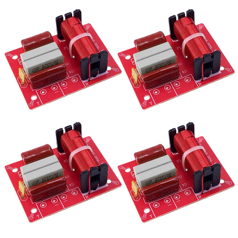 WEAH-234 Speaker Frequency Divider Stereo Crossover 80W 2 Way for Home Speaker Sound Audio Treble Bass Crossover Filter Device