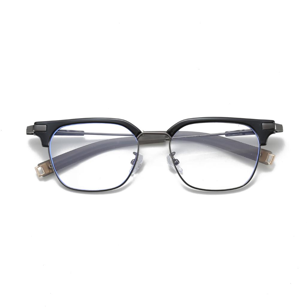00179 Retro Day Eyebrow Frame Men'S And Women'S Myopia Glasses Frame Trendy Literary Flat Mirror Frame Can Be Matched With Degrees