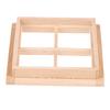 Wooden Traditional 4-Pane Window Frame 1:12 Scale Dollhouse Diy Accessory