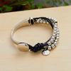 Bohemian Beaded Leather Strap Double Bracelet Women's Hip Hop Personalized Creative Zircon Party Gift Accessories