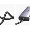 Ugreen CM512 Multiport USB-C Hub: Dual USB-A 3.0, HDMI, Ethernet, SD/TF Card Reader, 100W Power Delivery - Gray