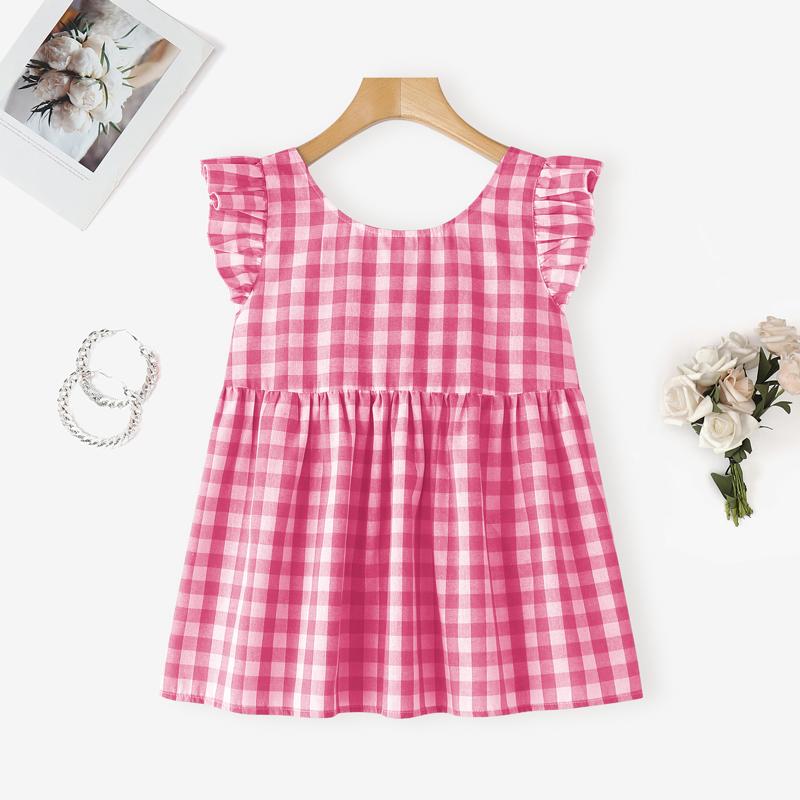 

ZANZEA Женские повседневные летние майки без рукавов с круглым вырезом и принтом в клетку 5XL темно-розовый