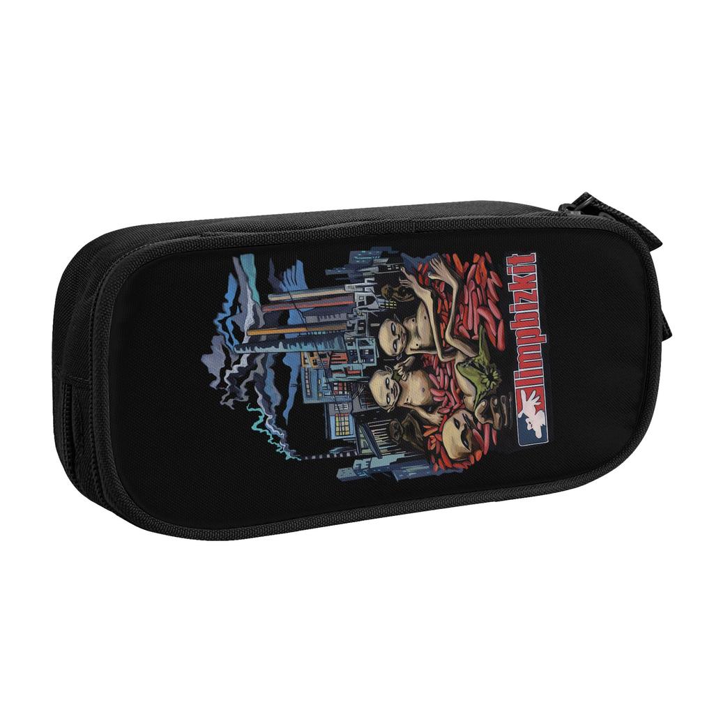 Metal Rock Band Limp Bizkit Cute Pencil Cases Boys Girls Large Capacity Pencil Box Student School