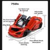 1:18 Valkyrie Model Cars Toy 750S Divo Alloy Diecast Wheel Steering Miniature Vehicle Slide Forward Sports Car Kids' Edutainment