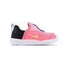 Nike Lil Swoosh Leather Fabric Comfortable Versatile Shock Absorbing Durable Low Top Walking Shoes Baby Shoes Pink Black AQ3113-607