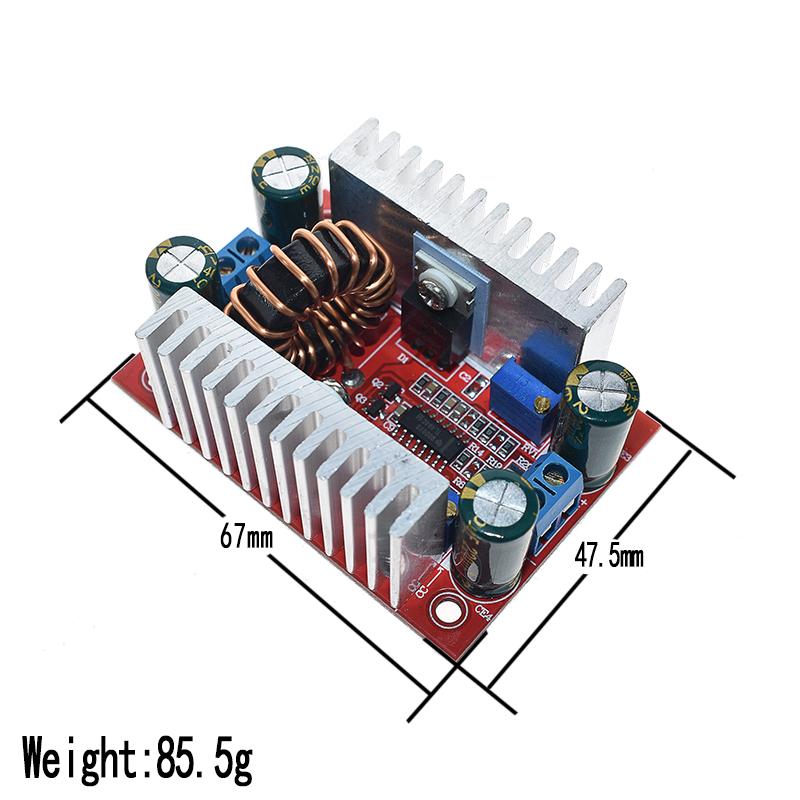 DC 400W 15A Step-up Boost Converter Constant Current Power Supply LED Driver 8.5-50V to 10-60V Voltage Charger Step Up Module