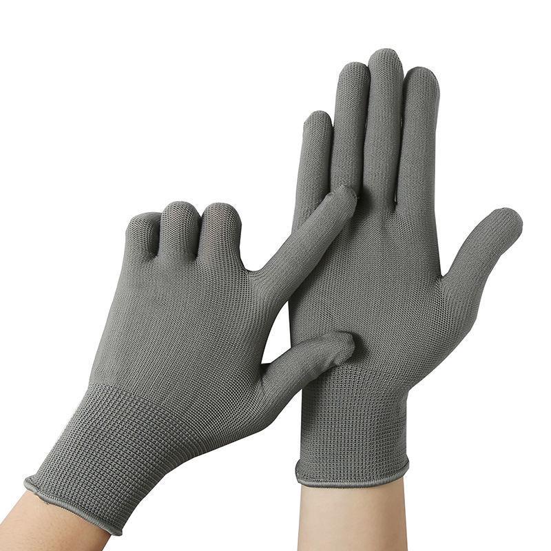 Thin Two-Finger Nylon Work Gloves for Men and Women