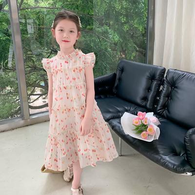 Girls Clothing Fairy Lace Tulip Sweet Princess Cake Dress Party Show Children's Costume