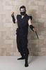 Clearstone Cosplay Halloween Ninja Size Black Suit, Unisex, 3L,
