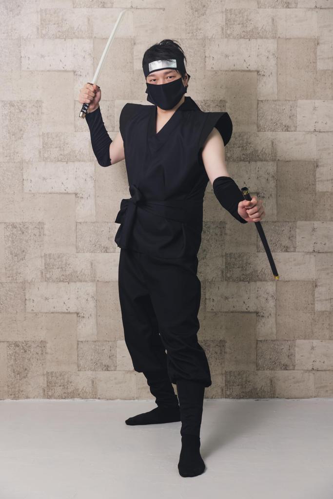 Clearstone Cosplay Halloween Ninja Size Black Suit, Unisex, 3L,