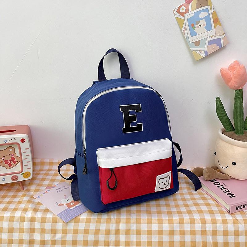 

Adorable Korean Style Kids Backpack Lightweight And Spacious Canvas Bag For School Use червоний