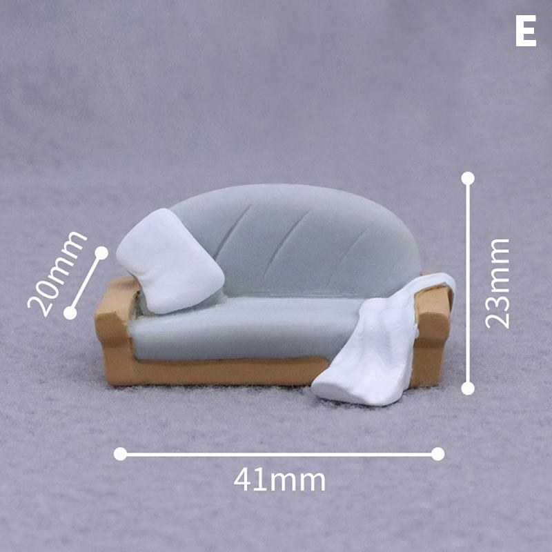 

Миниатюрная мебель для кукольного домика Диван-стул Стол-стул Украшение кукольного домика своими руками