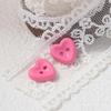 20 Pieces Cute Mini Heart Plastic Buttons Sewing Supplies for Women's Cardigans Blouses & Children's Garments DIY Button Craft