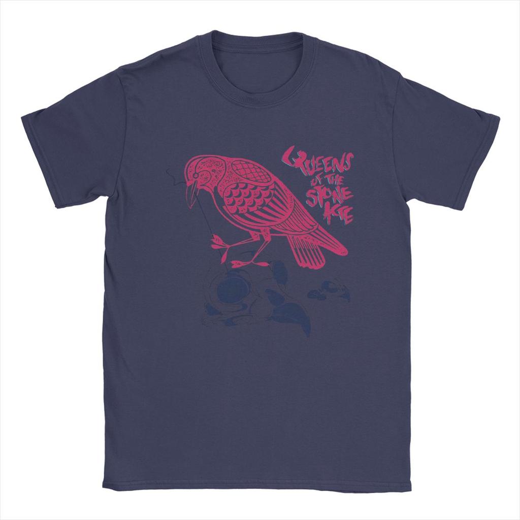 Men's Queens Of The Stone Age T Shirt Cotton Clothing Vintage Short Sleeve Round Collar Tee Shirt Graphic T-Shirt